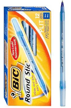 BOLIGRAFO LAPICEROS BIC ROUND STIC AZUL