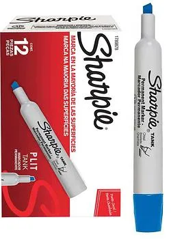 MARCADOR PERMANENTE SHARPIE TANK AZUL