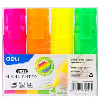 SET DE RESALTADORES DELI ACCENT, 4 COLORES