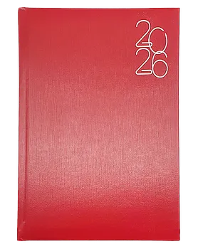 AGENDA 2026 ROJO ESTILO METALICO