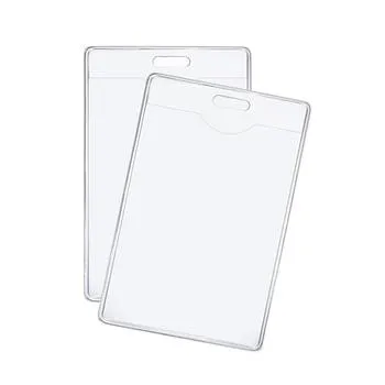PORTA CARNET VERTICAL FLEXIBLE 2X4 TRANSPARENTE