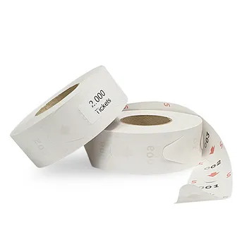 TICKETS DE TURNOS 2000 PCS, BLANCO