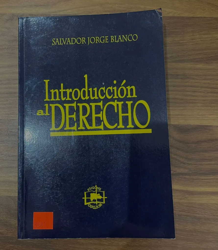 INTRODUCCION AL DERECHO SALVADOR JORGE BLANCO