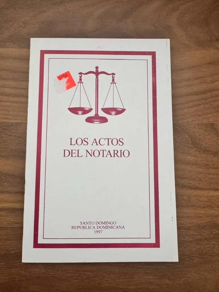LIBRO LOS ACTOS DEL NOTARIO
