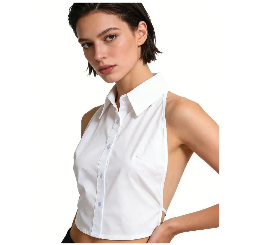 CUELLO POSTIZO DAMAS LARGO- SIMULADOR DE CAMISA