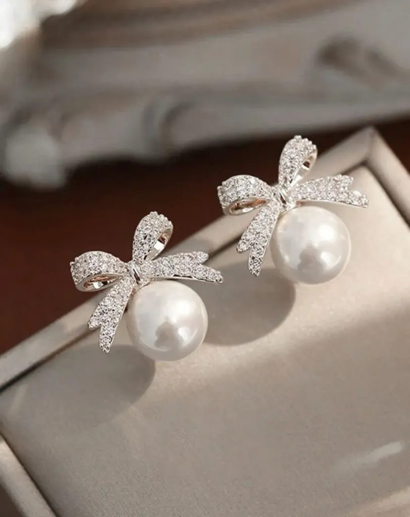 ARETES PLATEADOS DAMAS