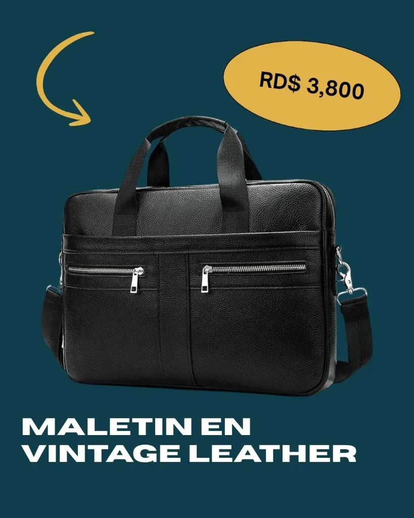 MALETIN VINTAGE NEGRO