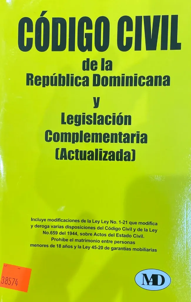 LIBRO - CODIGO CIVIL DE LA REP. DOM.