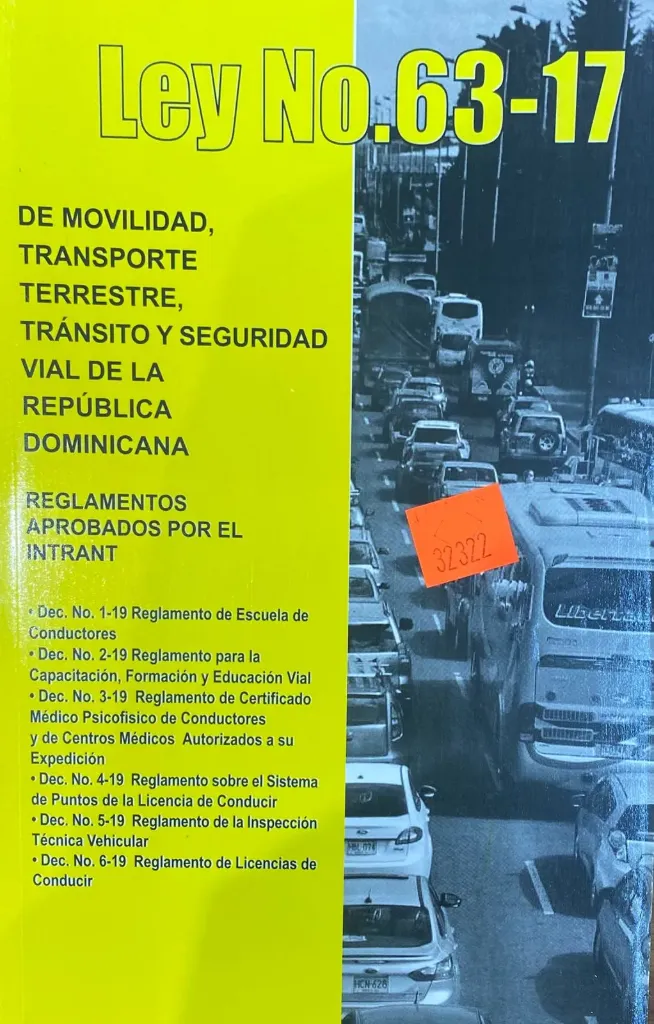 LIBRO - NUEVA LEY NO. 63-17 DE MOVILIDAD Y TRANSPORTE TERRESTE
