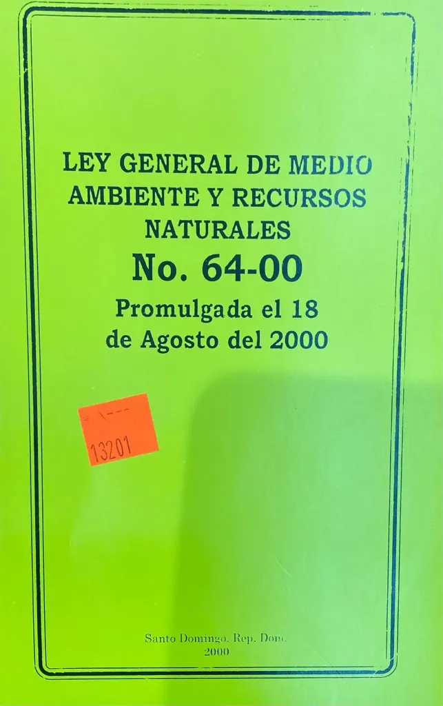 LIBRO - LEY 64-00 LEY GRAL. DE MEDIO AMBIENTE
