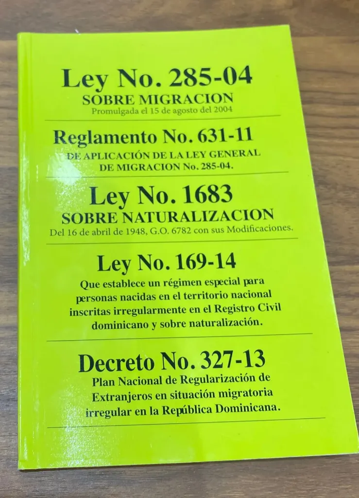 LIBRO - LEY 285-04 SOBRE MIGRACION