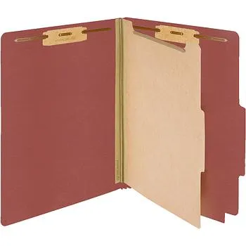 FOLDERS DE 4 DIVISIONES 8.5X11 ROJO LADRILLO