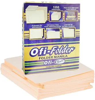FOLDERS MANILA 8.5 X 11 (100 PCS)